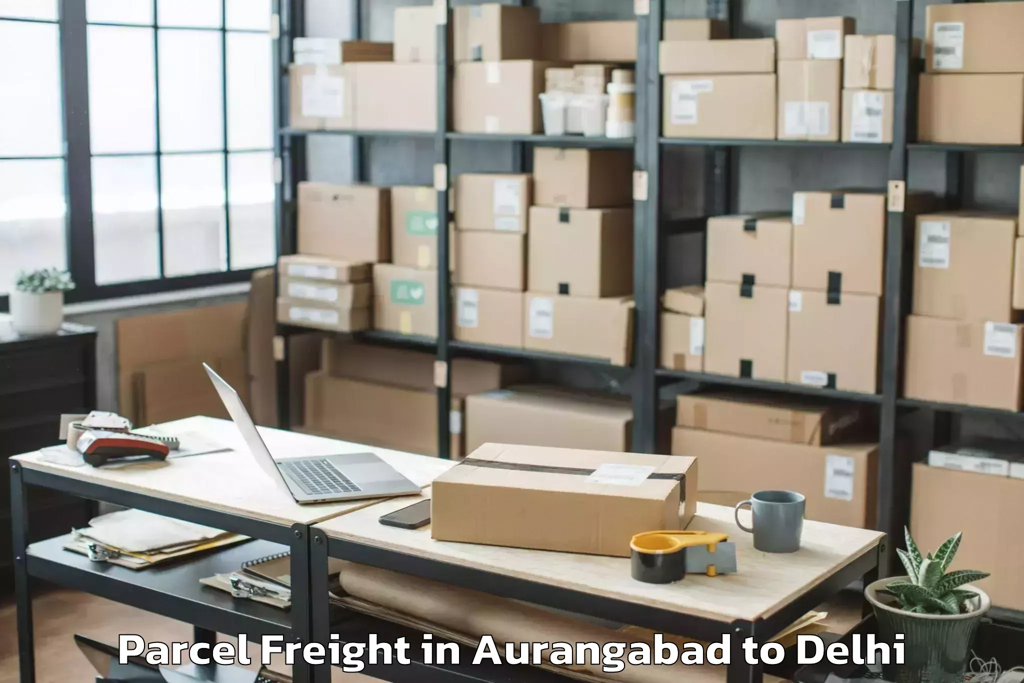 Reliable Aurangabad to City Centre Mall Dwarka Parcel Freight